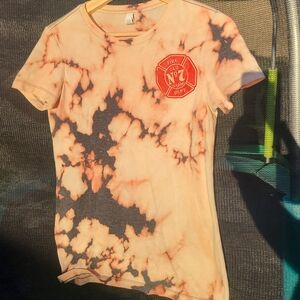 Hand acid washed jack Daniel's shirt